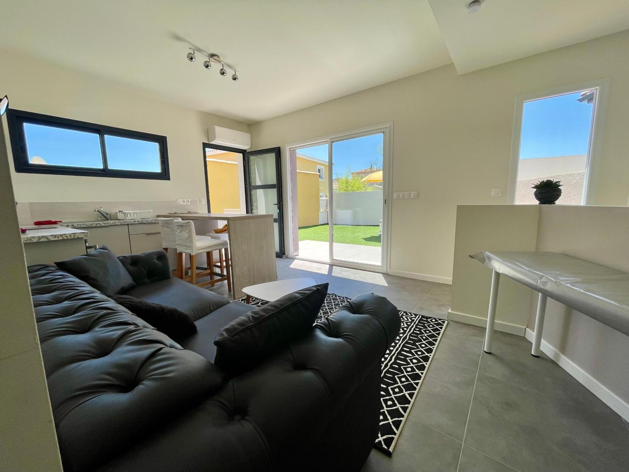 Appartement Souplex Jardin Proche Autoroute, Plages Et Attractions, Wifi - Tv, Calme Bessan ภายนอก รูปภาพ